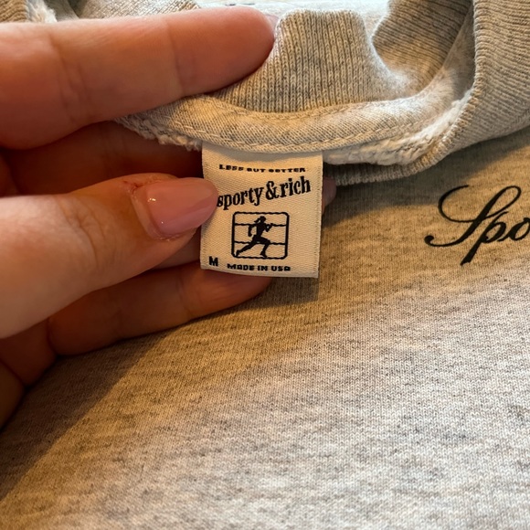 Sporty and a rich grey sweater unisex M - Picture 3 of 9